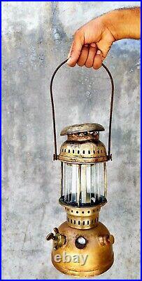 Vintage Brass Pigeon Parts Fitted Original 250 Cp Petromax Brass Lantern Germany