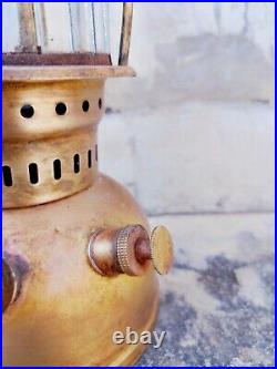 Vintage Brass Pigeon Parts Fitted Original 250 Cp Petromax Brass Lantern Germany