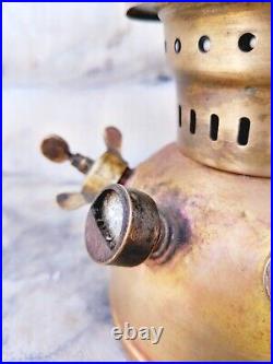 Vintage Brass Pigeon Parts Fitted Original 250 Cp Petromax Brass Lantern Germany