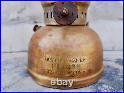 Vintage Brass Pigeon Parts Fitted Original 250 Cp Petromax Brass Lantern Germany