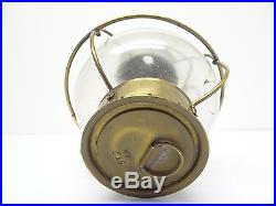 Vintage Brass Round Globe Hanging Nautical Bridge Safety Lantern Lamp Parts