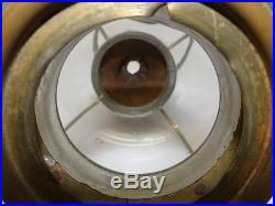 Vintage Brass Round Globe Hanging Nautical Bridge Safety Lantern Lamp Parts