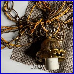 Vintage Brass Shell Canopy and Twin Socket Fixture Parts Restoration Lot Gold Vintage Brass Shell Canopy and Twin Socket Fixture Parts Restoration Lot Gold
