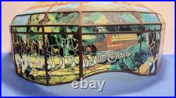 Vintage Budweiser Clydesdale Hanging Bar Light Shade For Parts Repair