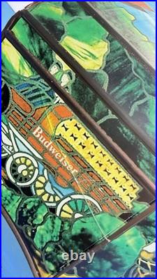 Vintage Budweiser Clydesdale Hanging Bar Light Shade For Parts Repair