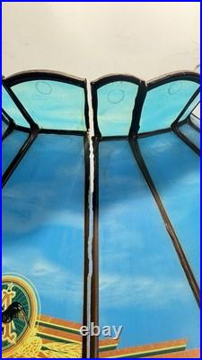 Vintage Budweiser Clydesdale Hanging Bar Light Shade For Parts Repair