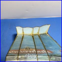Vintage Budweiser Clydesdale Hanging Bar Light Shade For Parts Repair