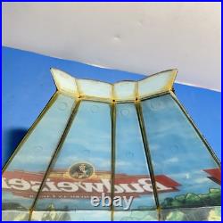 Vintage Budweiser Clydesdale Hanging Bar Light Shade For Parts Repair