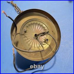 Vintage Budweiser Clydesdale Hanging Bar Light Shade For Parts Repair