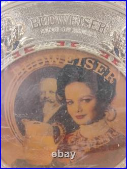 Vintage Budweiser Rotating Clock Lighted Display Lamp 21 Pocket Watch Parts