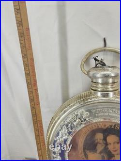 Vintage Budweiser Rotating Clock Lighted Display Lamp 21 Pocket Watch Parts
