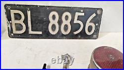 Vintage Car Parts Number Plate Lucas King Road Lamp Motor Meter Cap MG Wheel Nut