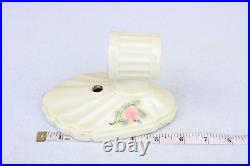 Vintage Ceramic OLD Lamp Light Fixtures Parts Antique Shell Floral Unique YR