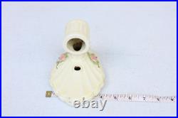 Vintage Ceramic OLD Lamp Light Fixtures Parts Antique Shell Floral Unique YR