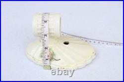 Vintage Ceramic OLD Lamp Light Fixtures Parts Antique Shell Floral Unique YR