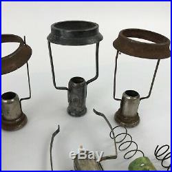 Vintage Chandelier Lamp Gas Light Fixture Pieces and Parts Bakelite Metal