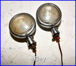 Vintage Chevy LS388 WORKING BACKUP REVERSE LIGHT SET GM Lamp Accessory Part