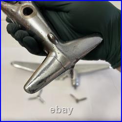 Vintage Chrome Airplane Smoker's Stand Ashtray Lamp Base Parts/Repair