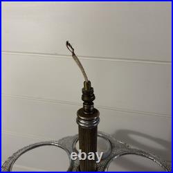 Vintage Chrome Airplane Smoker's Stand Ashtray Lamp Base Parts/Repair