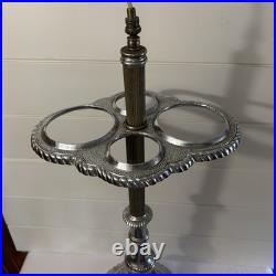 Vintage Chrome Airplane Smoker's Stand Ashtray Lamp Base Parts/Repair