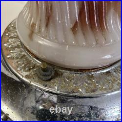 Vintage Chrome Airplane Smoker's Stand Ashtray Lamp Base Parts/Repair