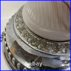 Vintage Chrome Airplane Smoker's Stand Ashtray Lamp Base Parts/Repair