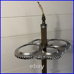 Vintage Chrome Airplane Smoker's Stand Ashtray Lamp Base Parts/Repair Vintage Chrome Airplane Smoker's Stand Ashtray Lamp Base Parts/Repair