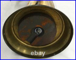 Vintage Clay Moreau Poured Cast Metal Lamp Base withWoman & Harp (Parts) 23 Tall