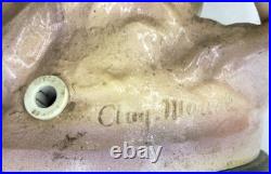 Vintage Clay Moreau Poured Cast Metal Lamp Base withWoman & Harp (Parts) 23 Tall