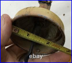 Vintage Clay Moreau Poured Cast Metal Lamp Base withWoman & Harp (Parts) 23 Tall