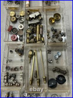 Vintage Coleman Lantern Parts Cabinet Huge Selection Of Parts Many Nos