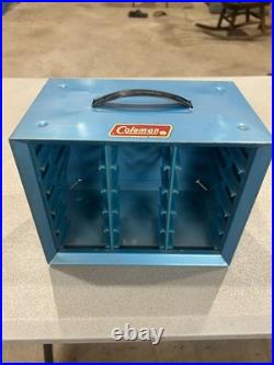 Vintage Coleman Lantern Parts Cabinet Huge Selection Of Parts Many Nos
