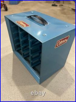 Vintage Coleman Lantern Parts Cabinet Huge Selection Of Parts Many Nos