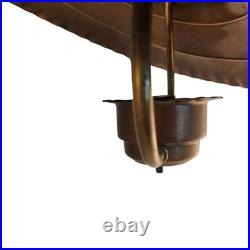 Vintage Copper Hanging Pendant Light Fixture for Parts Underwriter Laboratories