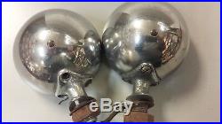 Vintage Cowl Lights 1932 Ford Original Stainless steel Running Lights Pair Lamps