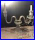 Vintage_Crystal_Candelabra_Electric_2_Arm_Lamp_with_Prisms_For_Parts_Repair_01_iqj