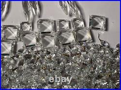 Vintage Crystal Glass Chandelier Lamp Parts Lot of 60 Prisms Squares & Parts
