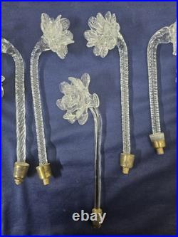 Vintage Crystal Steam Flower Glass For Chandeliers And Lamp Parts From 9 To 8