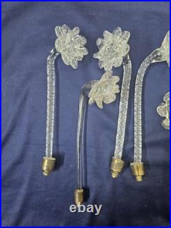 Vintage Crystal Steam Flower Glass For Chandeliers And Lamp Parts From 9 To 8