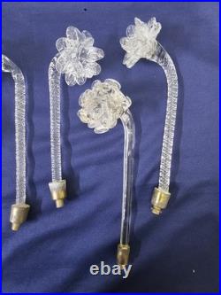 Vintage Crystal Steam Flower Glass For Chandeliers And Lamp Parts From 9 To 8