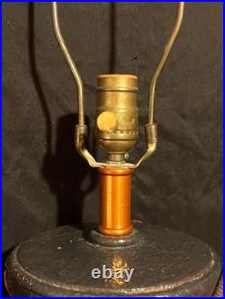 Vintage Decorative Designer Maitland Smith Brass Bronze Marble Table Lamp Light