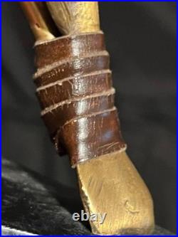 Vintage Decorative Designer Maitland Smith Brass Bronze Marble Table Lamp Light