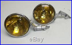 Vintage Dietz No. 909 6V Fog Lamps (pair) Lights RESTORED withbrackets Ford Chevy