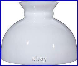 Vintage Dome White Student Shade with 9 7/8 Inch Fitter