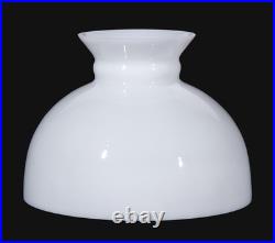 Vintage Dome White Student Shade with 9 7/8 Inch Fitter