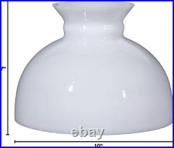 Vintage Dome White Student Shade with 9 7/8 Inch Fitter