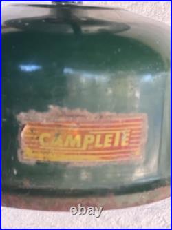 Vintage Dual Mantle Lantern CAMPLETE Parts / Fix Not Complete No Globe