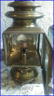 Vintage Early 1900's Ford Model T Brass Castle Lamp Co Kerosene Lamps Model #204