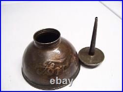 Vintage Early Ford Oil Can Large Script Logo 1900s antique oiler hot rat rod