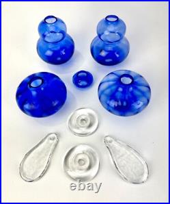 Vintage Erik Hoglund Kosta Boda Chandelier Lamp Parts